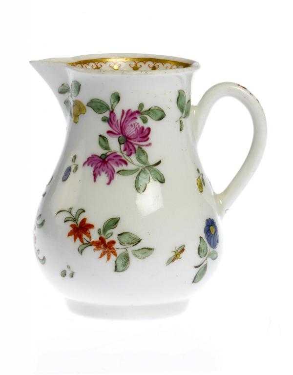 Appraisal: A WORCESTER SPARROW BEAK CREAM JUG attractively enamelled in a