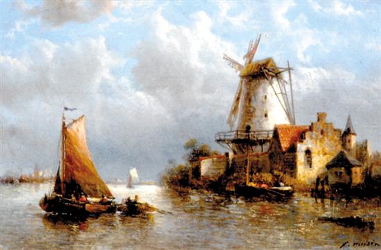 Appraisal: Francois Etienne Musin Belgian - A VIEW OF DUTCH ESTUARY