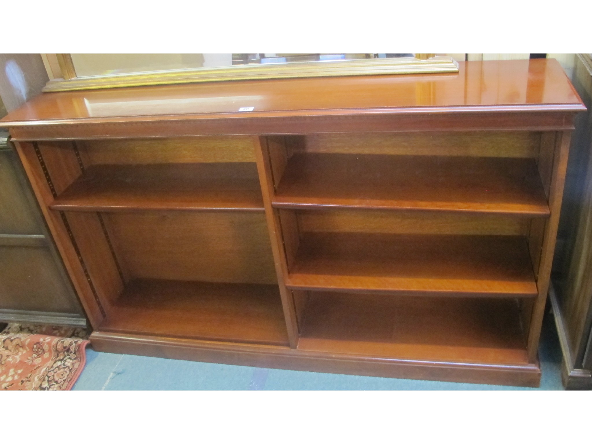 Appraisal: A reproduction open bookcase