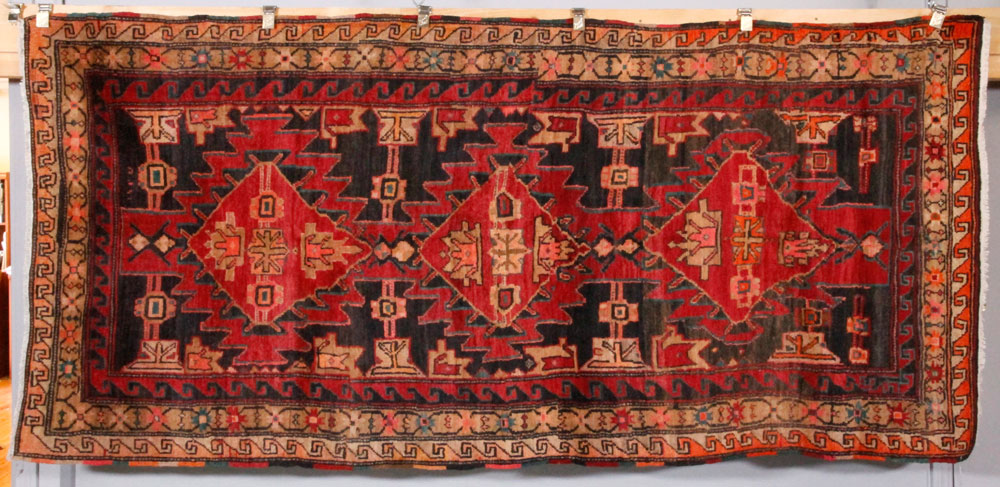 Appraisal: - Antique Persian Rug Antique Persian rug ' x '