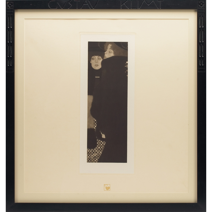 Appraisal: Gustav Klimt Austrian - from the first edition portfolio ''UntitledComposition