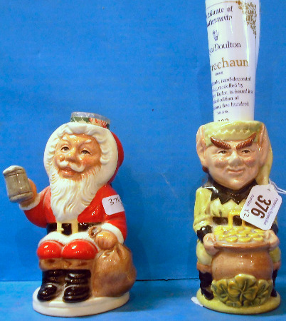 Appraisal: Royal Doulton small Toby jugs Leprechaun D And Father Christmas