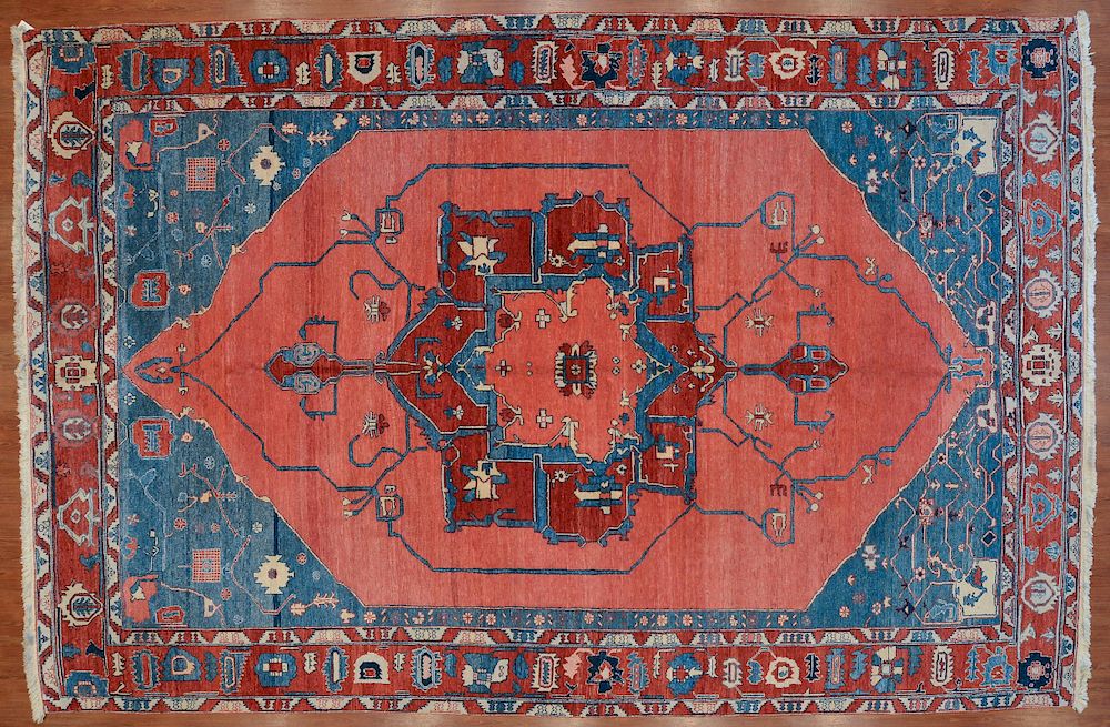 Appraisal: Turkish Azeri Carpet x fourth quarter- th century hand knotted