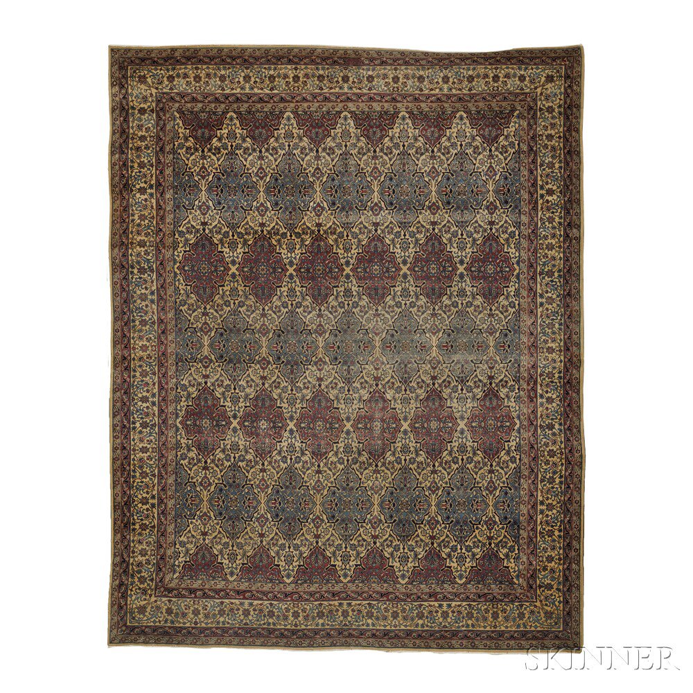 Appraisal: Kerman Carpet Southeast Persia early th century the ivory field