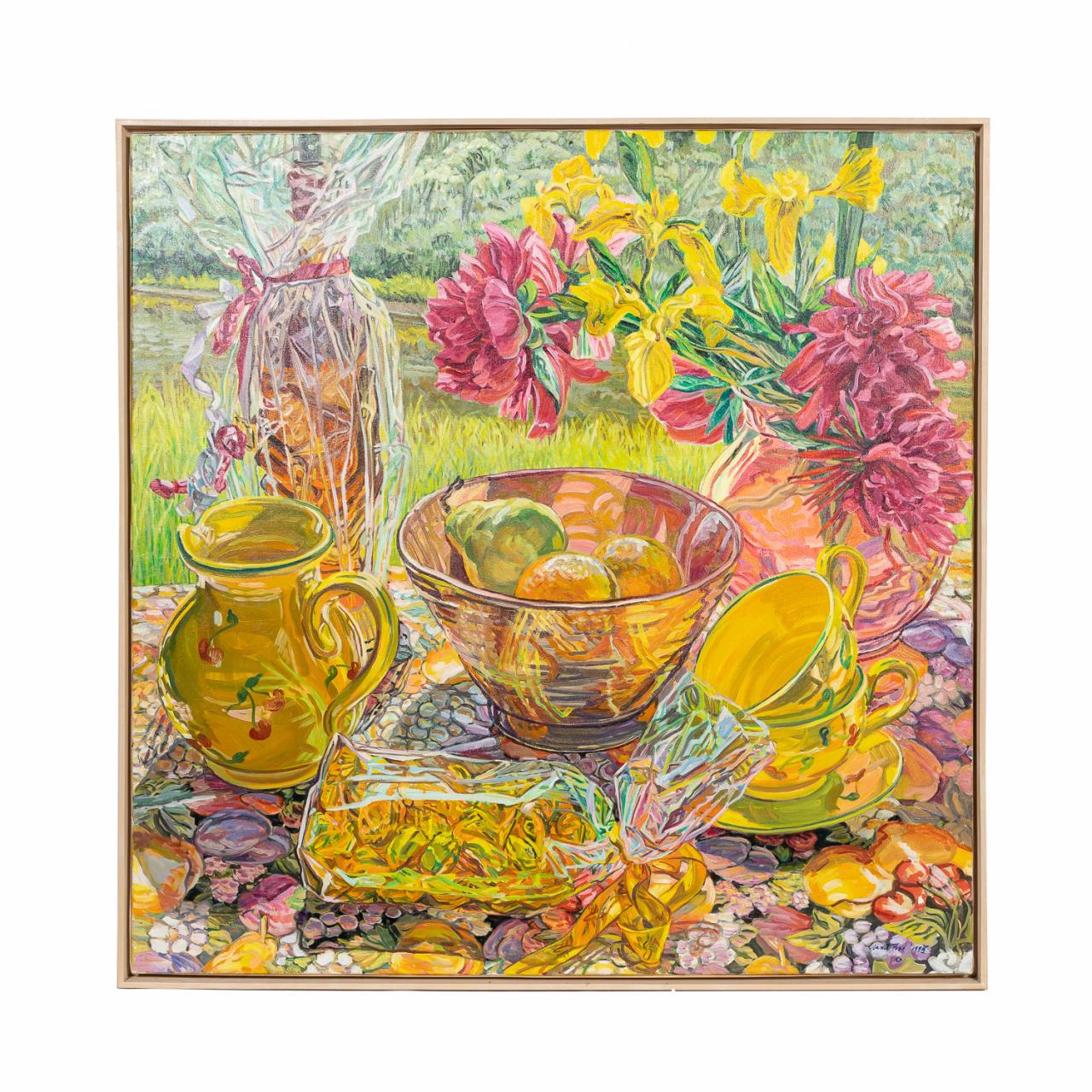 Appraisal: JANET FISH PROVENCE STILL LIFE O C X Janet Fish