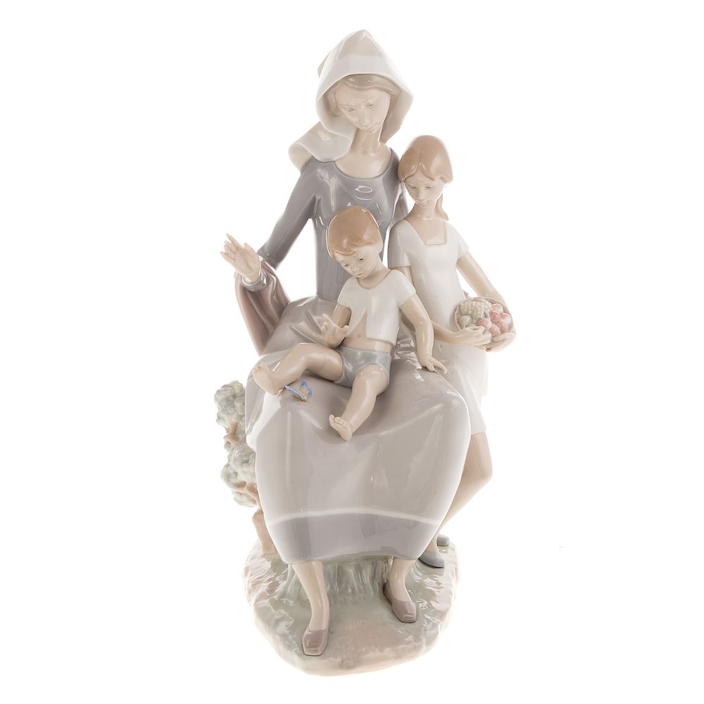 Appraisal: Lladro porcelain group Mother with Children in H Condition Good