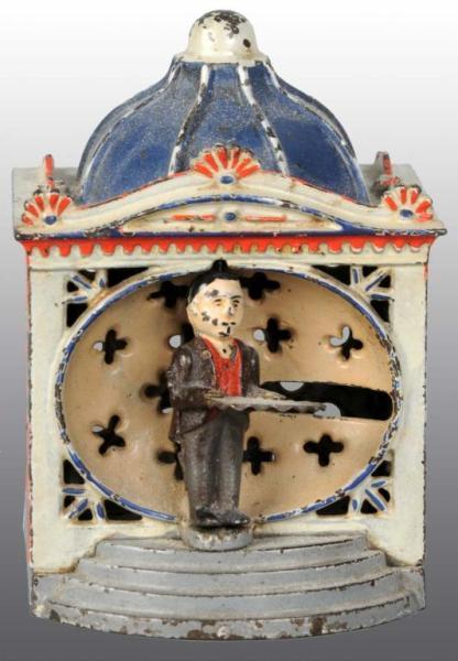 Appraisal: Cast Iron Hall's Liliput Mechanical Bank Description Manufactured by J