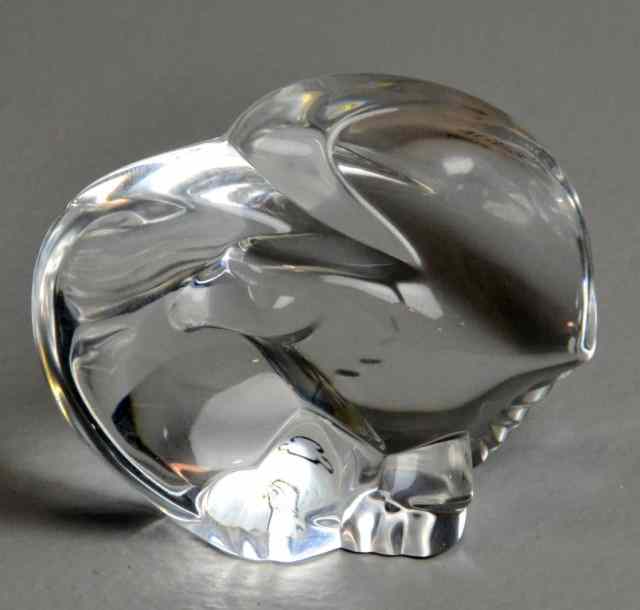 Appraisal: Steuben Glass EagleSmall smooth eagle decoration or paperweight circa th