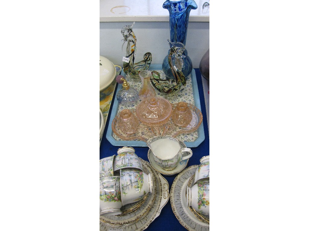 Appraisal: Lot comprising Royal Albert 'Silver Birch' teaset and a tray