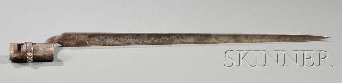 Appraisal: Confederate Tredegar Bayonet c - with triangular blade slightly concave