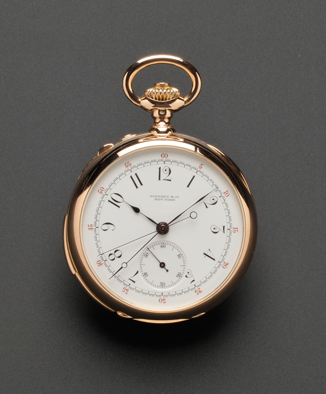 Appraisal: Minute Repeating Split Second Chronograph Pocket Watch Tiffany Co Patek