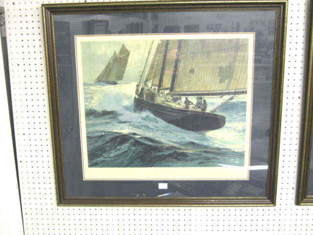 Appraisal: Thomas M Hoyne Lithograph The Widow Maker of pencil signed