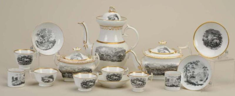 Appraisal: Lot of English Soft Paste Tea Coffee Service Description th