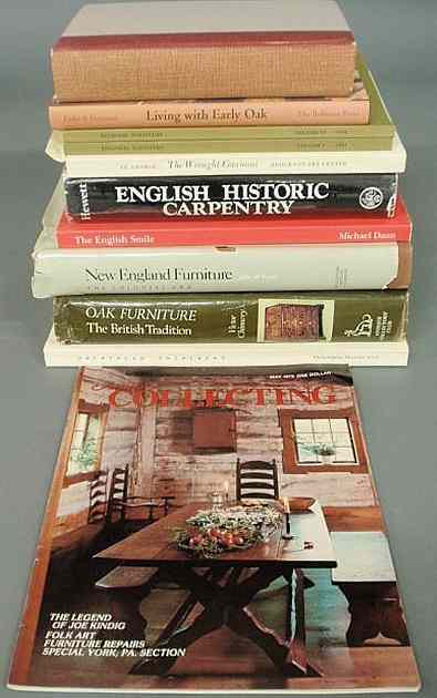 Appraisal: Eleven books on antiques including New England Furniture by Jobe