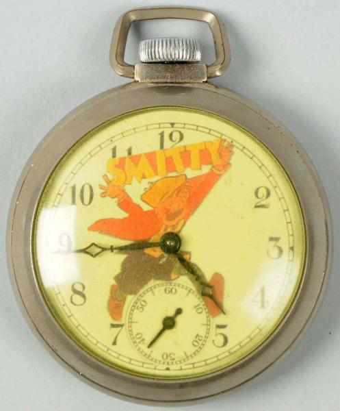 Appraisal: Rare Smitty Comic Character Pocket Watch Circa s Probably made