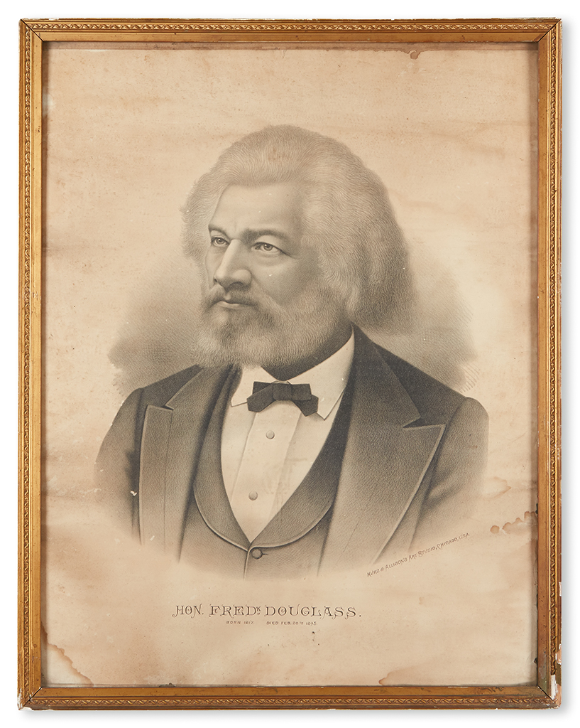 Appraisal: SLAVERY AND ABOLITION DOUGLASS FREDERICK Hon Frederick Douglass Born died