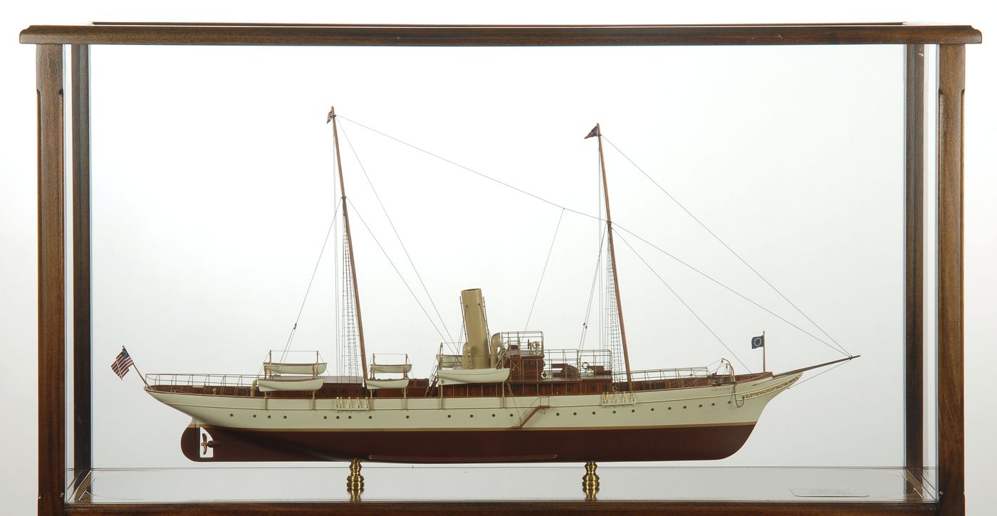 Appraisal: CASED MODEL OF THE STEAM YACHT NORTH STARFlagship of the