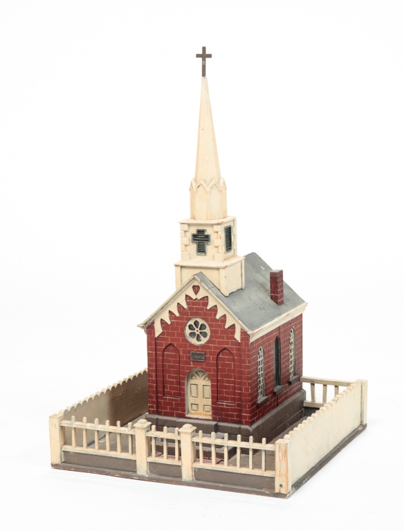 Appraisal: AMERICAN FOLK ART CHURCH First quarter- th century Well done