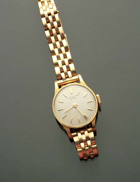 Appraisal: Lady's -Karat and -Karat Yellow-Gold -Jewel Manual-Wind Wristwatch Patek Philippe