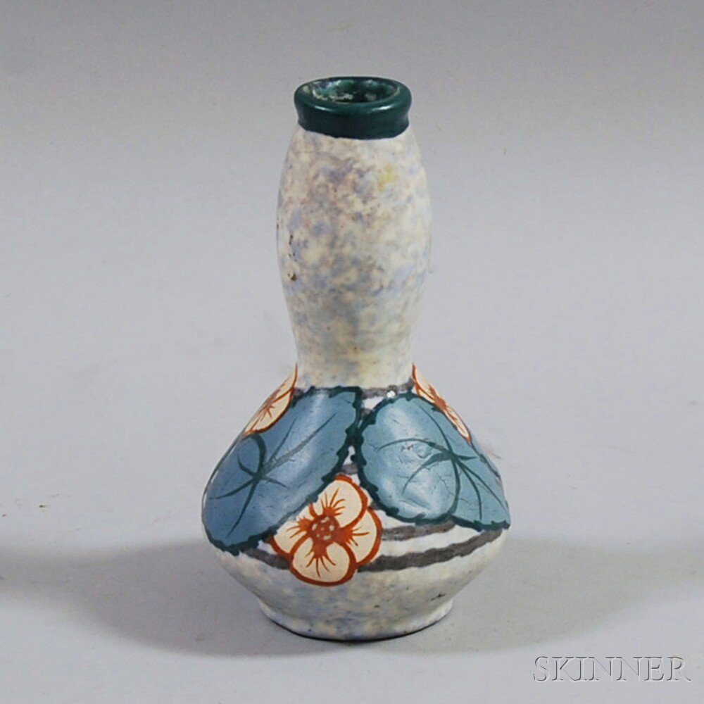 Appraisal: Louis Dage Art Deco Ceramic Vase France c the bottle-form