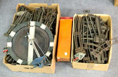 Appraisal: A large quantity of Hornby -guage track signals buffers etc