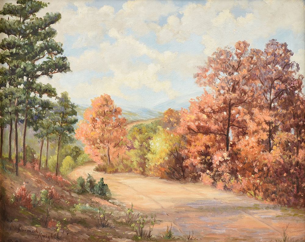 Appraisal: NORMA LOUISE ALCOTT KNIGHT American Texas - A PAINTING Pines