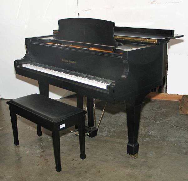 Appraisal: A Kohler and Campbell ebonized grand piano model SKG S