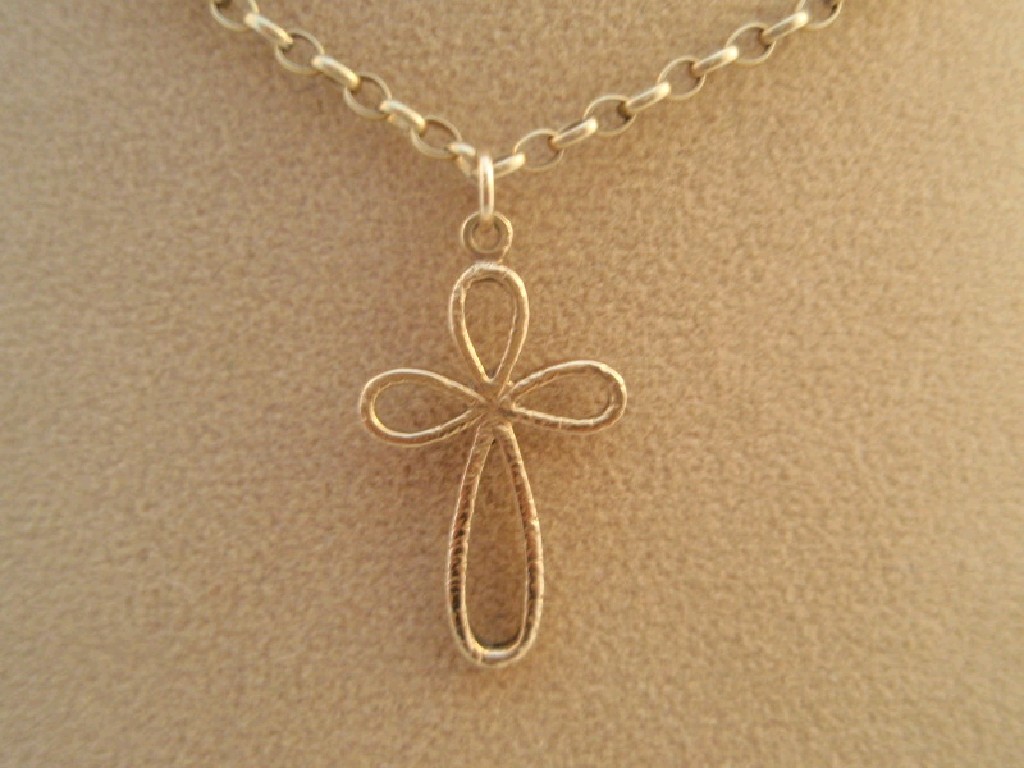 Appraisal: A ct gold Ankh pendant on light belcher chain g