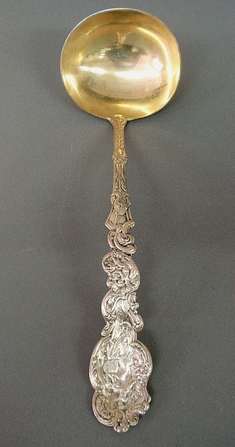 Appraisal: - Sterling silver ladle in the Versailles pattern by Gorham