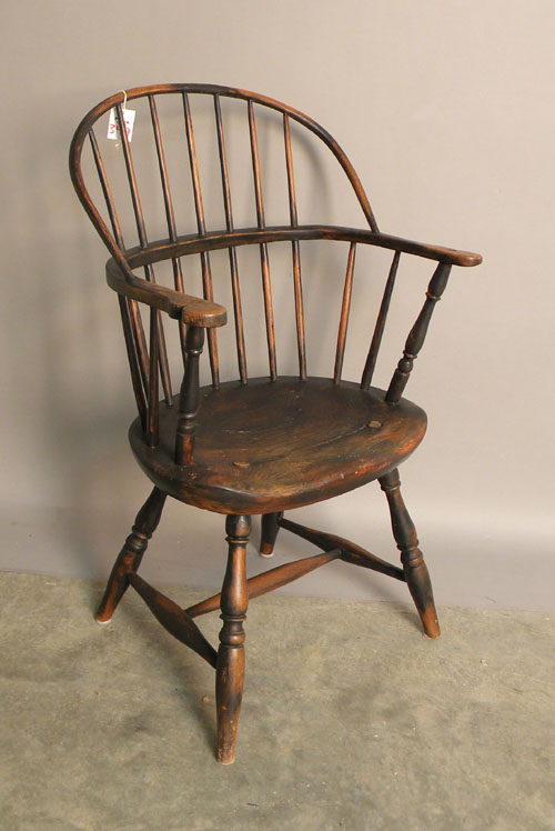 Appraisal: Sackback windsor armchair