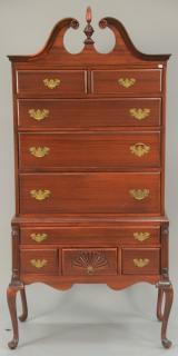 Appraisal: Queen Anne style mahogany highboy ht wd dp Queen Anne