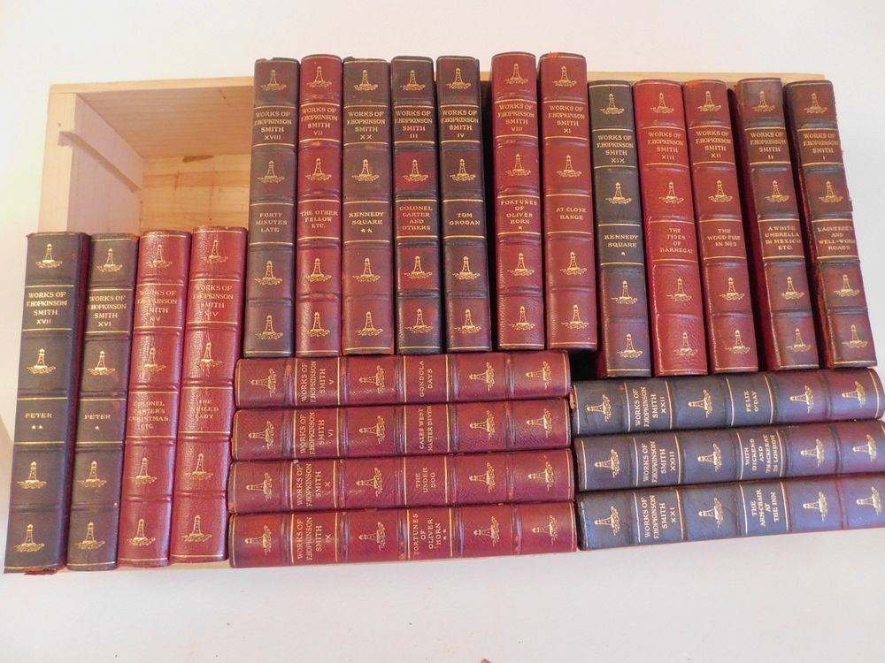 Appraisal: VOLS F HOPKINSON SMITH LEATHER BOOKS Volumes of the Works