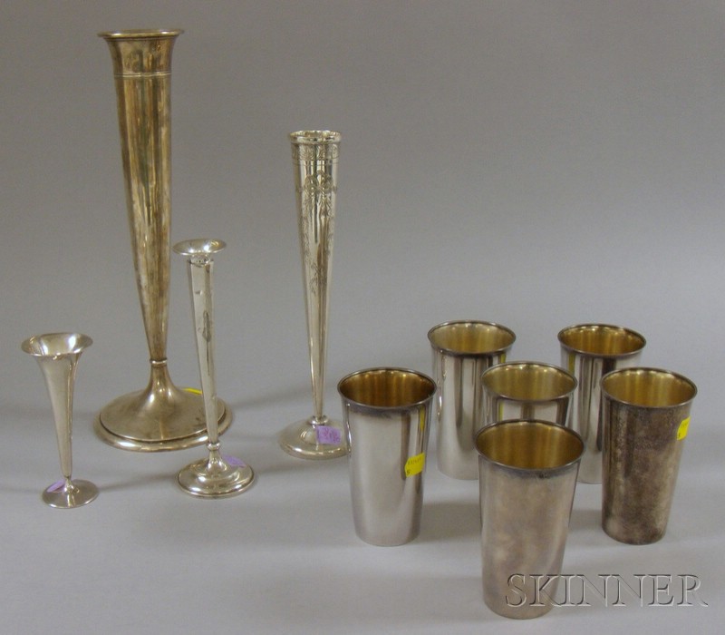 Appraisal: Ten Sterling Silver Table and Serving Items a set of