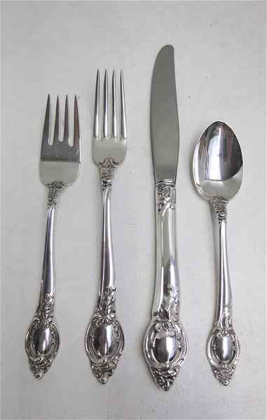 Appraisal: PIECE REED BARTON STERLING FLATWARE SET plus storage chest Flatware