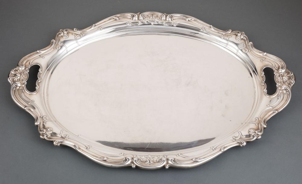 Appraisal: Gorham Chantilly Duchess Sterling Silver Tea Tray in x in