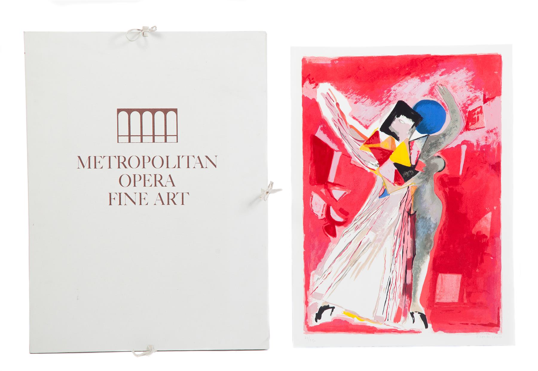 Appraisal: METROPOLITAN OPERA FINE ART A COLLECTION OF ORIGINAL GRAPHIC WORKS