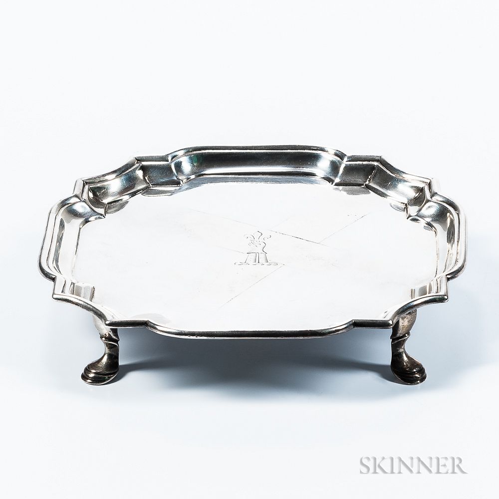 Appraisal: George II Sterling Silver Salver George II Sterling Silver Salver