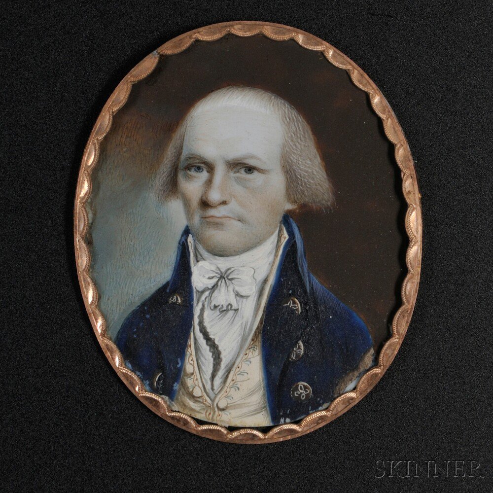 Appraisal: Attributed to John Ramage New York - Portrait Miniature of