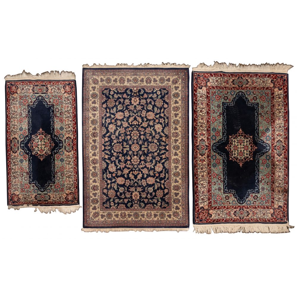 Appraisal: PERSIAN AREA SIZE WOOL RUG ASSORTMENT items including a Tabriz