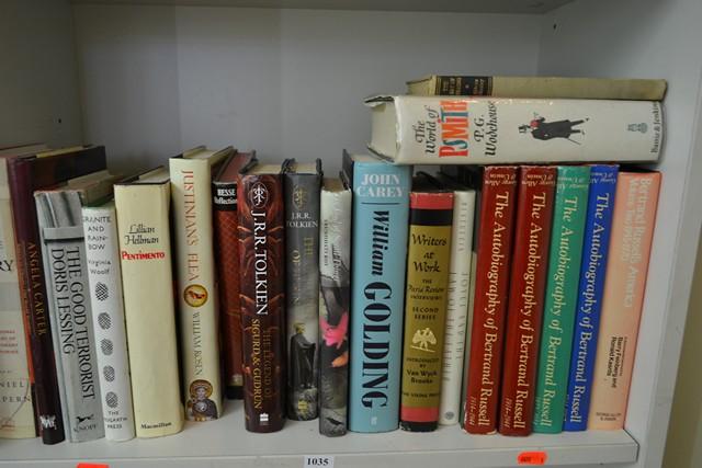 Appraisal: SHELF OF MODERN LITERATURE NOVELS INCL THREE VOLUME EDITION OF