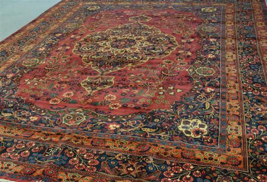 Appraisal: Antique Persian Mood Rug ' x '