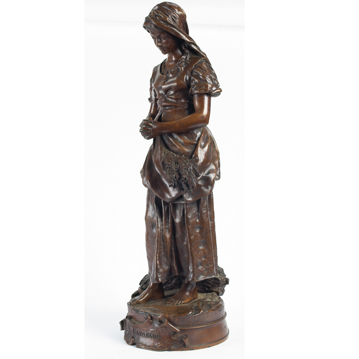 Appraisal: Emile Edmond Peynot French - L'Angelus c bronze w x