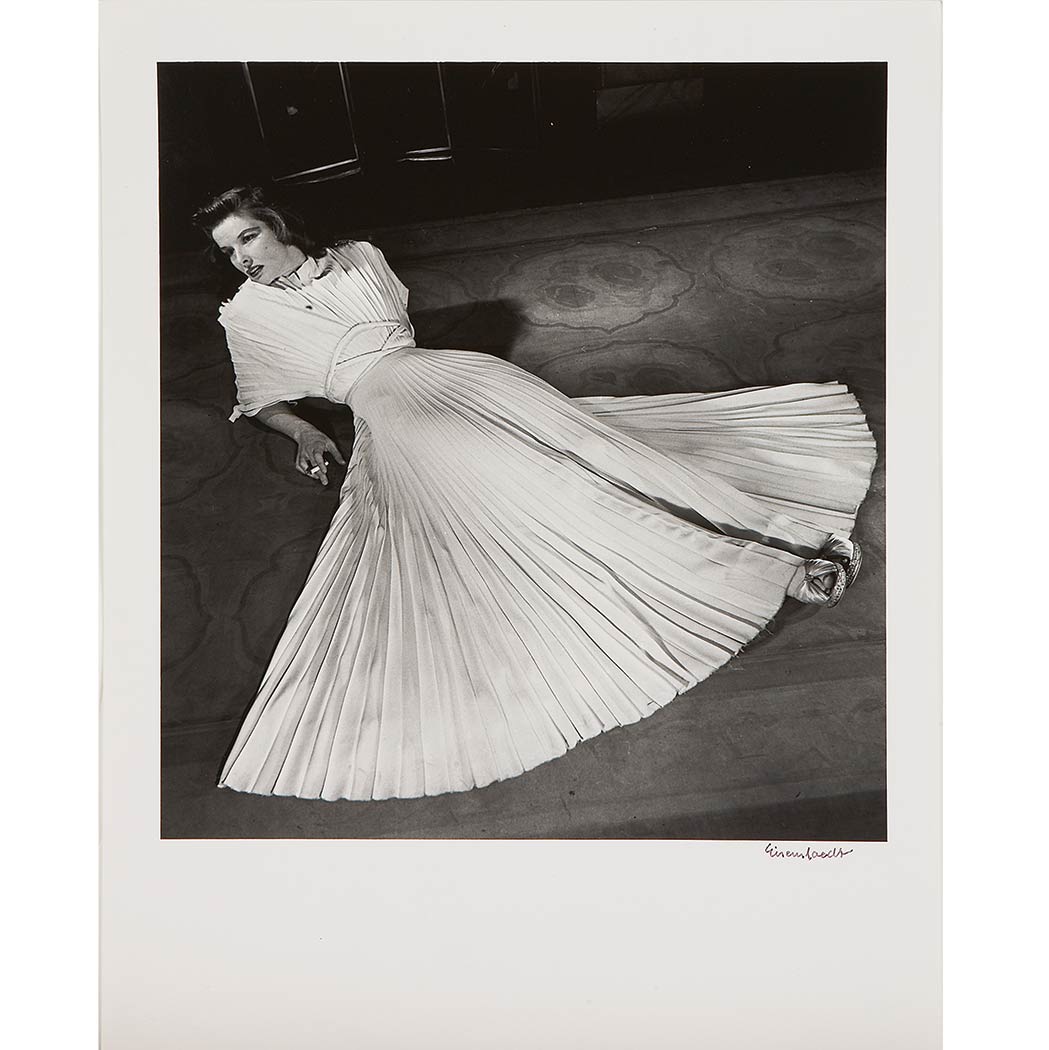 Appraisal: EISENSTAEDT ALFRED - Group of three images including Katherine Hepburn