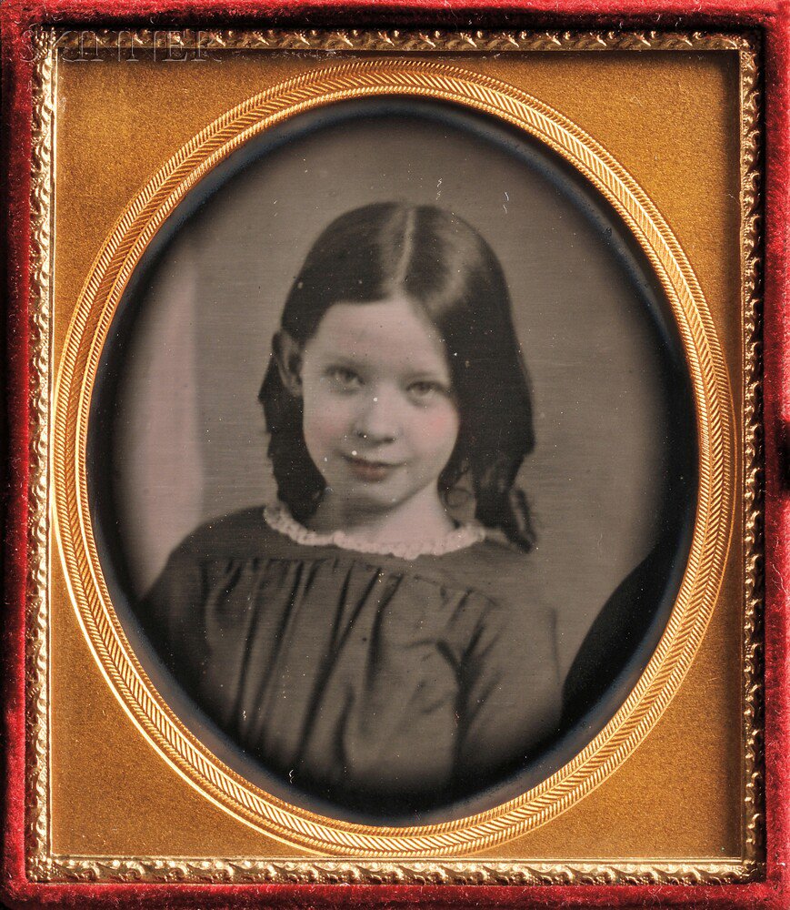 Appraisal: School of Southworth Hawes American fl - Sixth-plate Daguerreotype of