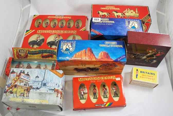 Appraisal: Ten Boxes of Toy Soldiers and Vehicles comprising of Britains