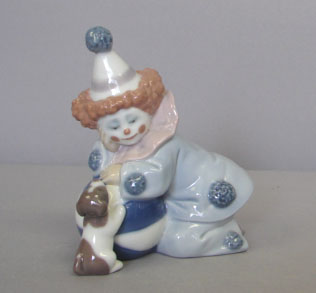 Appraisal: Pierrot With Puppy and Ball - Good Condition