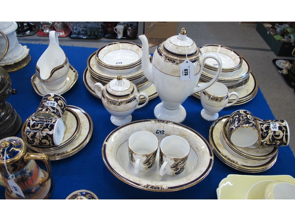 Appraisal: Wedgwood 'Cornucopia' coffee and dinner set comprising coffee pot milk