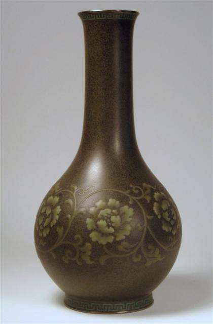 Appraisal: Japanese cloisonne bottle vaseando early th century