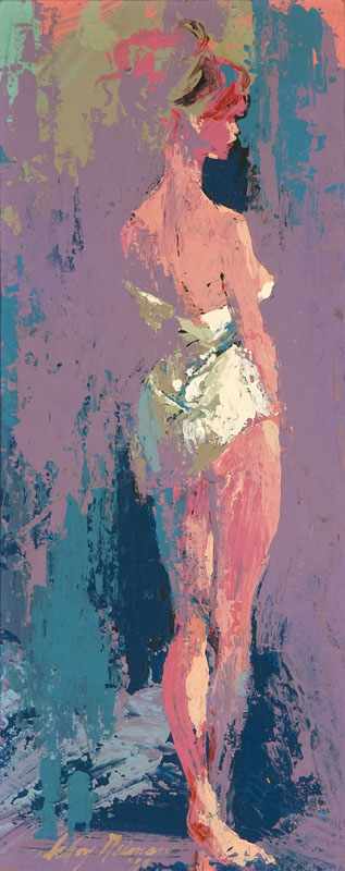 Appraisal: LeRoy Neiman - New York NY Woman in White Standing