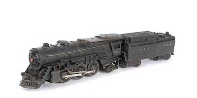 Appraisal: Lionel O Gauge - - Loco and Tender No -Rail